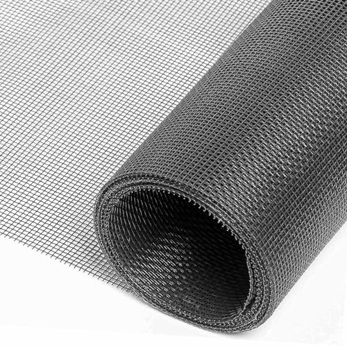 MYLERCT Rete Zanzariera da 200 X 150cm, Zanzariere in Fibra di Vetro, Zanzariera a Rullo per Finestra, per Finestre in Lega di Alluminio, Finestre Scorrevoli, Finestre a Battente, Finestre Curve