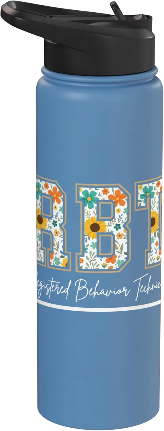 Registered Behavior Technician Behavioral Therapy RBT Stainless Steel Insulated Water Bottle