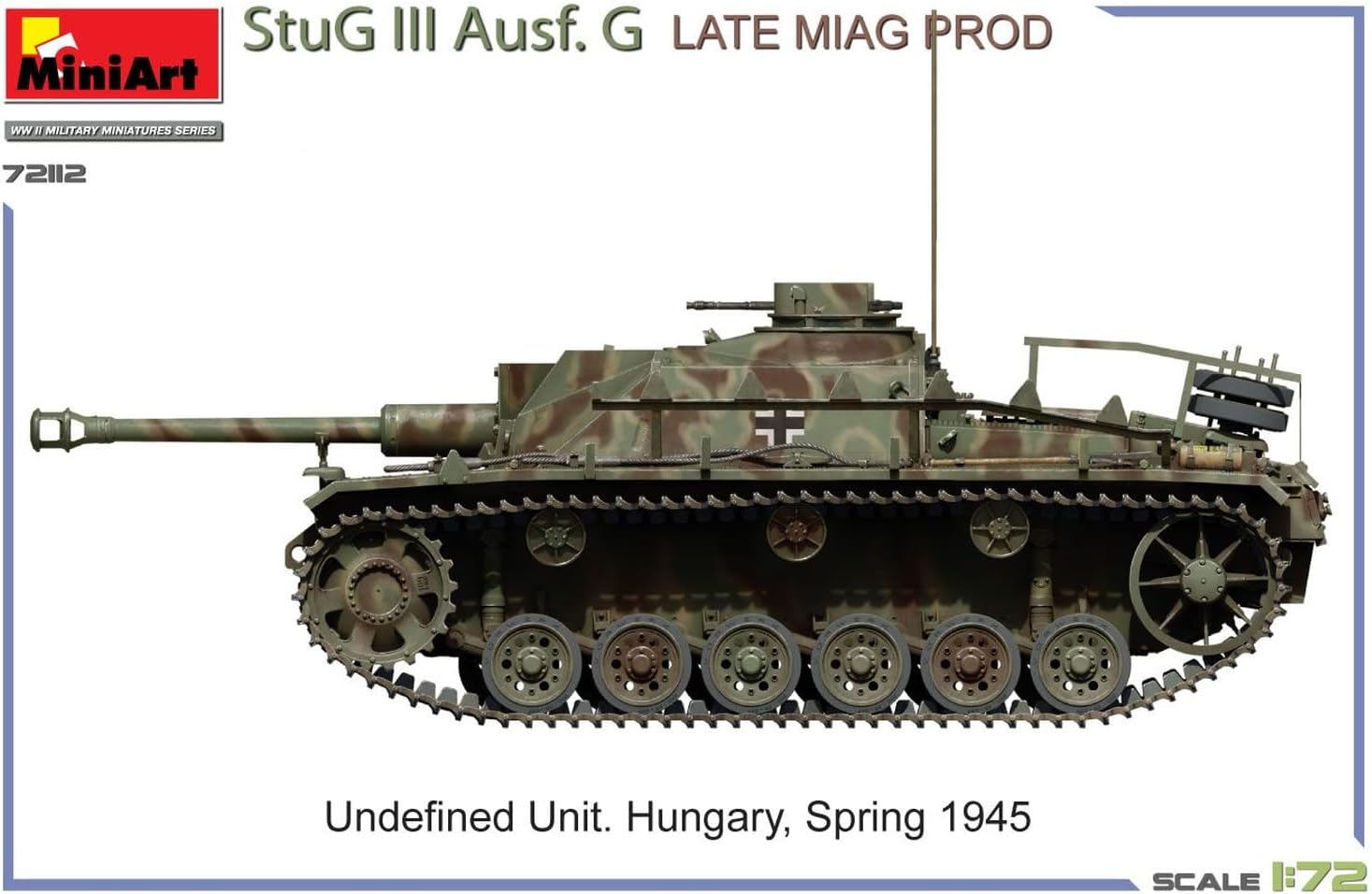 Mini Art MA72112 1/72 III Assault Gun G Type Late Model by Miag