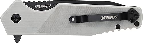 Miniatura 4 de Schrade Carpeta Delta Class Shudder de 8 pulgadas con hoja de acero AUS-10 de 3.5 pulgadas y mango de aluminio para EDC