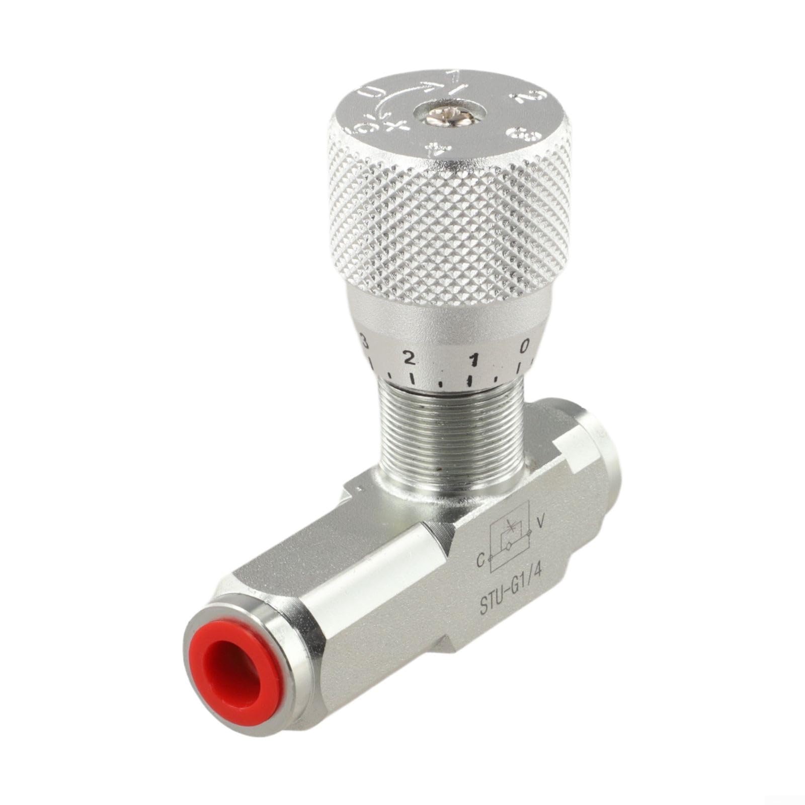 Hydraulisches Durchflussregelventil, 1/4 Zoll, Hochdruck-Drosselklappenregler, 46 GPM für Holzspalter-Systeme (STU-G3/8)