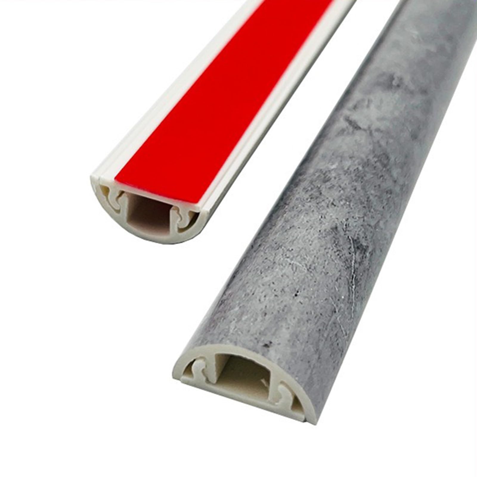 Canaleta Organizador de Cables Raceway, Cubrecables Autoadhesivo de PVC Duro de Media caña para 1 Cable, Cubierta para Cables de alimentación para Evitar riesgos de tropiezo (Color : Style 6, Size :