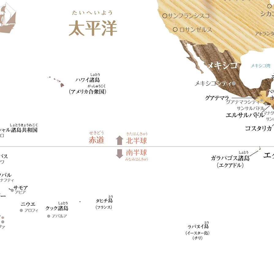世界地図と名所 楽天市場】A2サイズ 写真付き世界地図！ 観光地写真付き世界地図