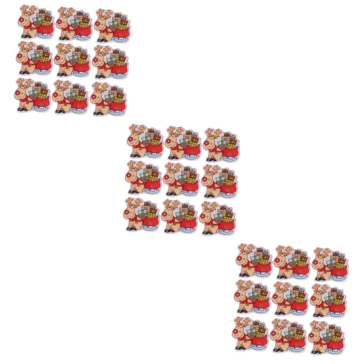 75 Piezas broches de brillo de navidad insignias de navidad broche de Papá Noel iluminar broches led lights lamparas led ramillete de joyas de navidad alfileres de esmalte luminoso