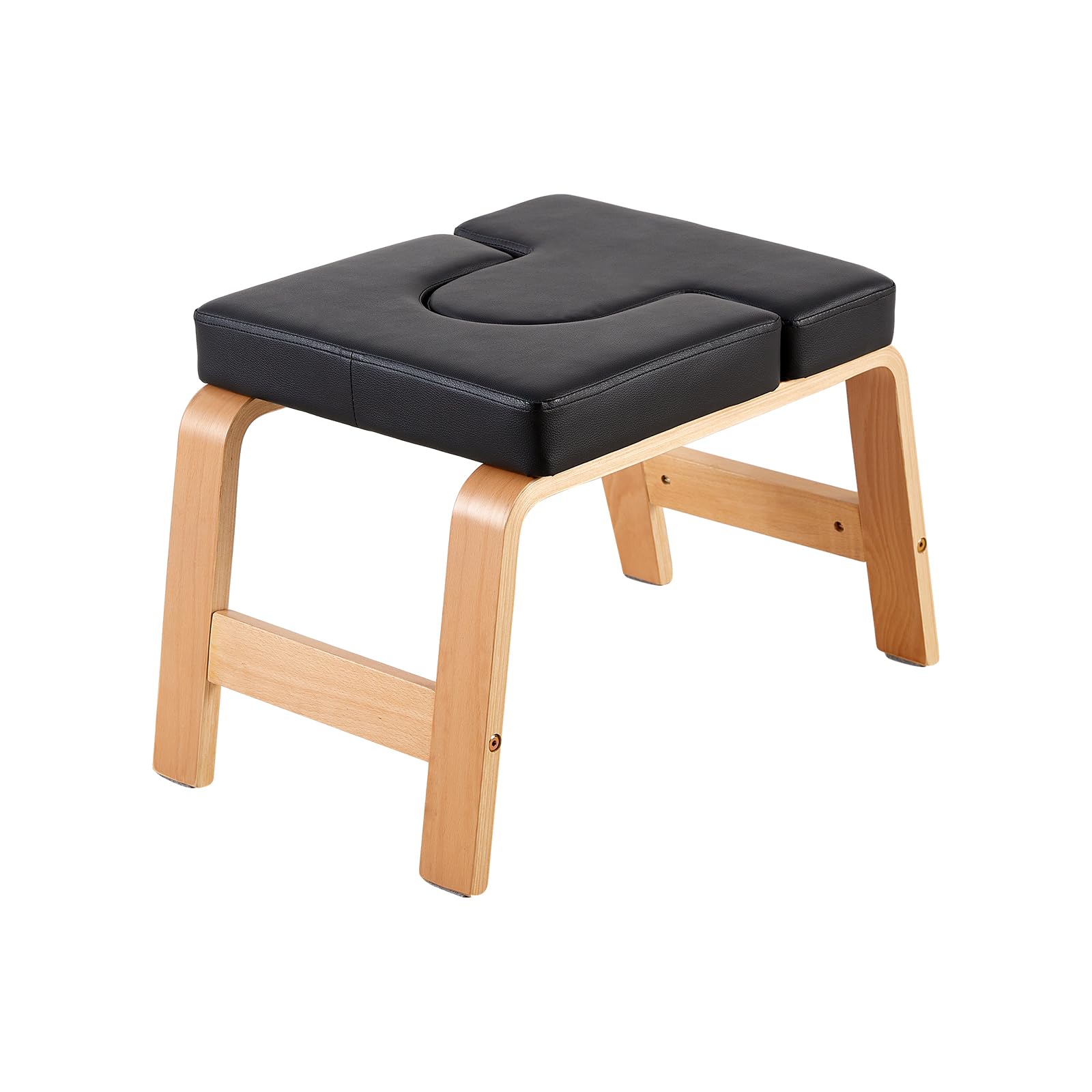 Tabouret de Yoga pour la Maison, Le Yoga, la Maison, Le Yoga, l'inversion Chaise pour la Maison et la Salle de Sport, équipement de Yoga – Tapis en polyuréthane, Noir