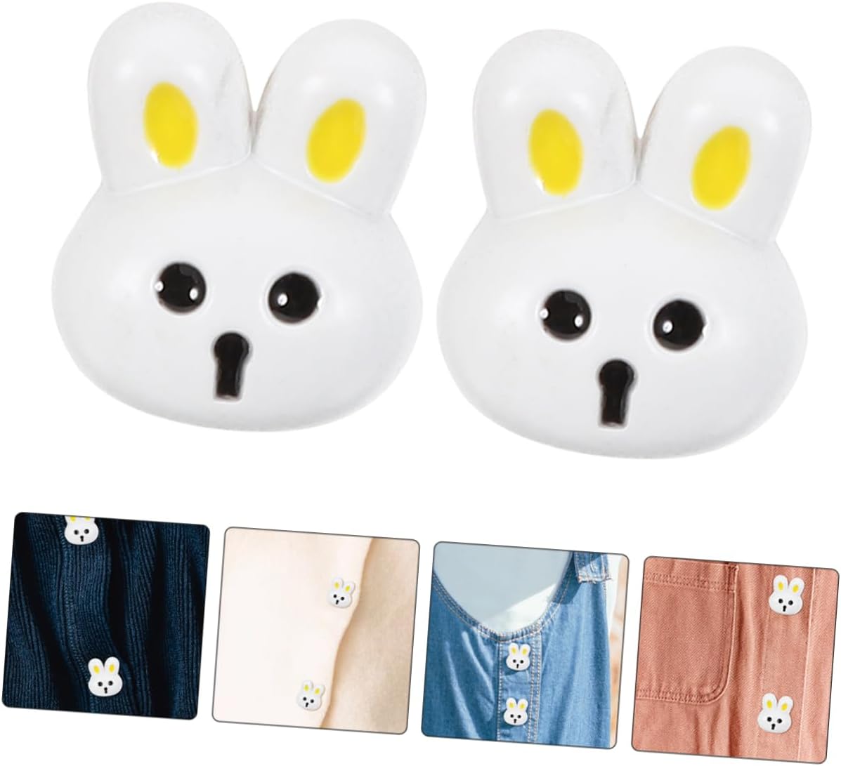 STOBOK 10pcs Bunny Buttons for Boys and Girls Coats Resin Craft Buttons Cute Shape Clothes Replacement for Sewing