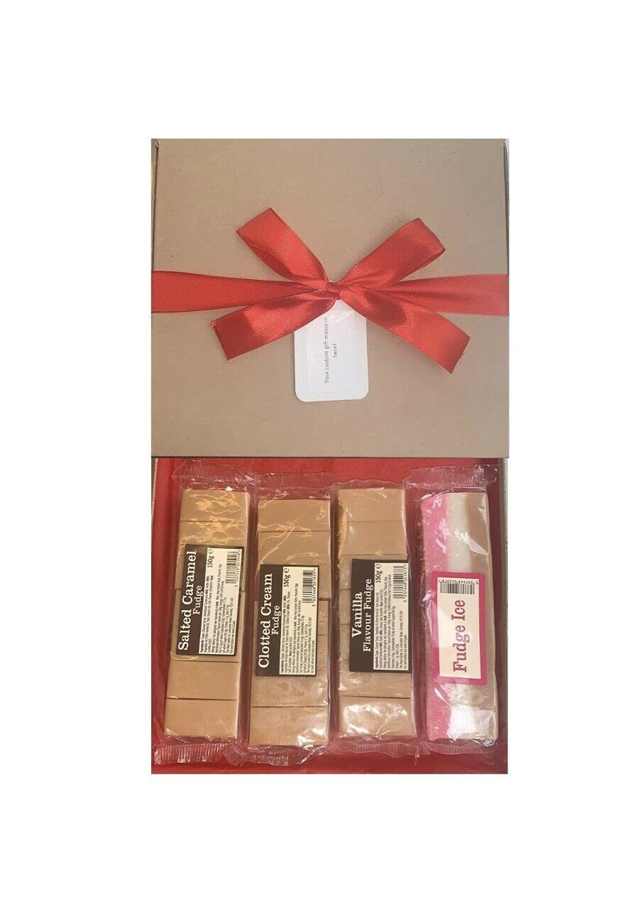 Real Candy Fudge Vanilla Assortment Hamper Gift Sweet Box Present Great For All Occassions Birthday, Valentine's Day, Mothers Day, Christmas