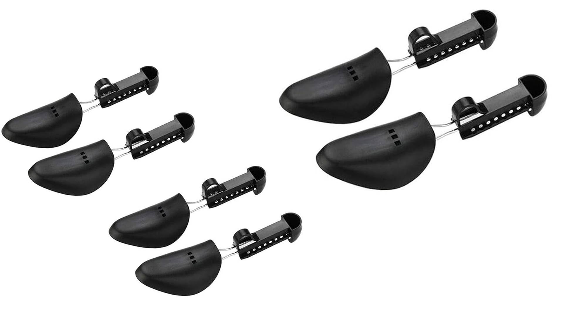 Pairs Practical Adjustable Length Women Shoe Tree Stretcher Holder Shaper Support (Black) - 3 Pair