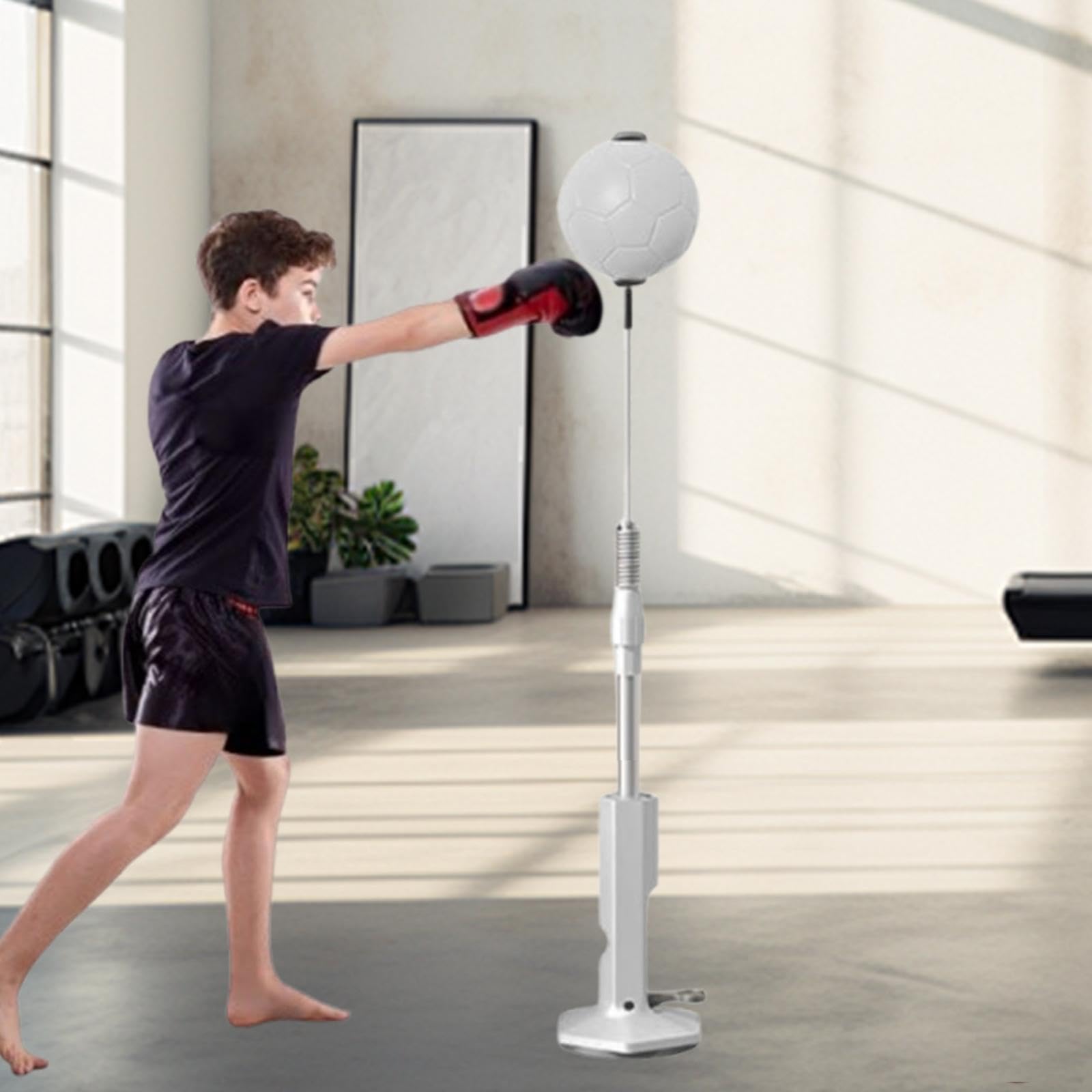 Menolana Boxing Reaction Ball with Stand Portable Boxing Equipment Boxing Speed Ball Punching Bag for Indoor Home Gym, Fitness Outdoor, Teenager