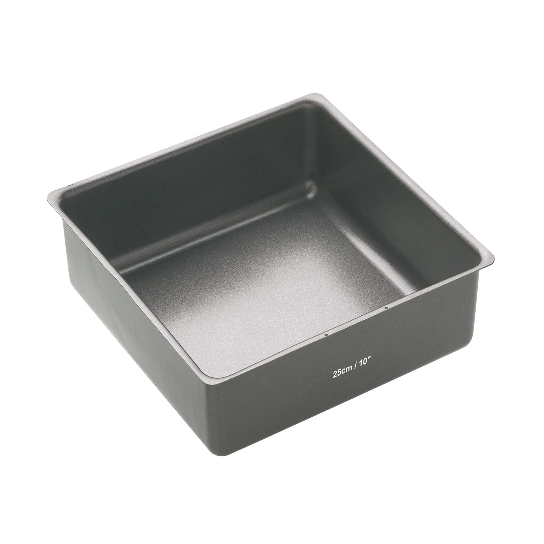 MasterClass 25 cm Deep Cake Tin with PFOA Non Stick and Loose Bottom, 1 mm Carbon Steel, 10 Inch Square Pan
