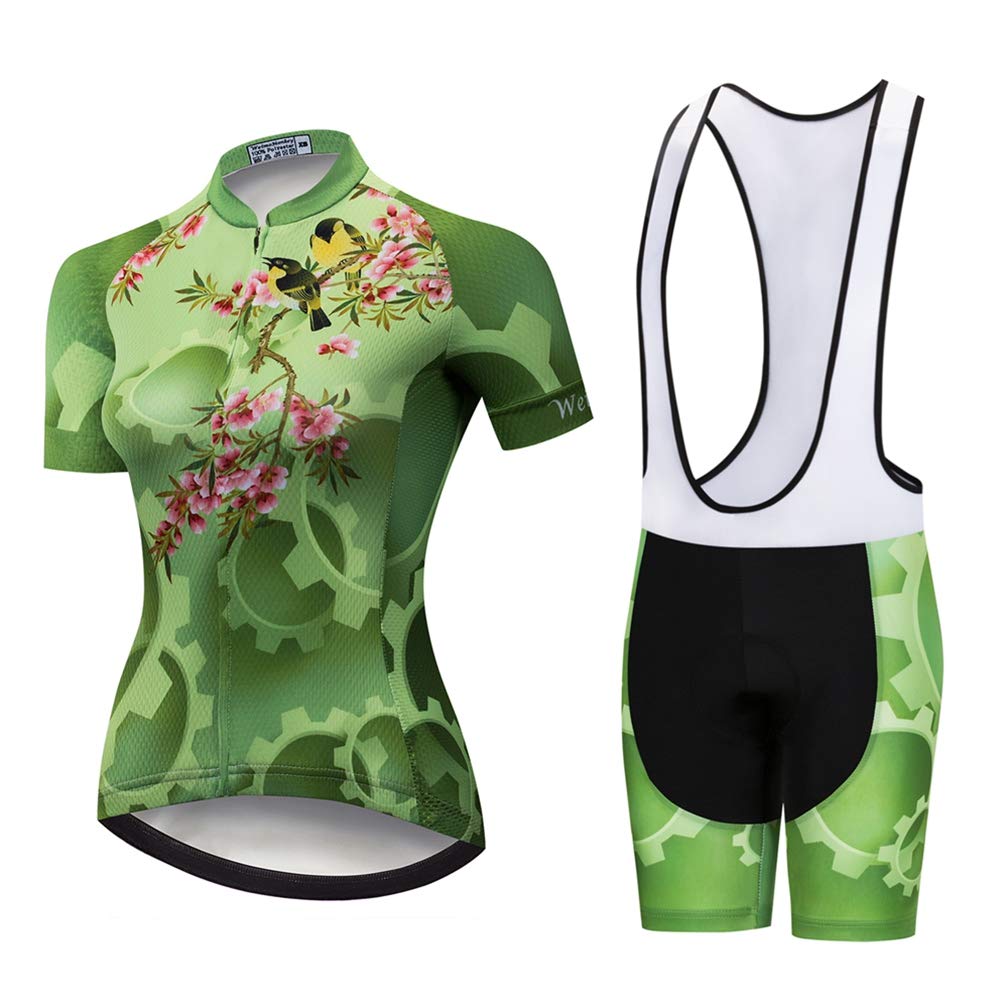 Womens Summer Breathable Short Sleeve Cycling Jersey Kit Ropa Maillot Mtb Bicycle Clothing Set