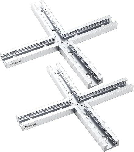 DuBois 51016-P2 Kit de intersección de pista en T de 3 pulgadas con agujeros de montaje preperforados, 2 juegos, para pista en T universal,