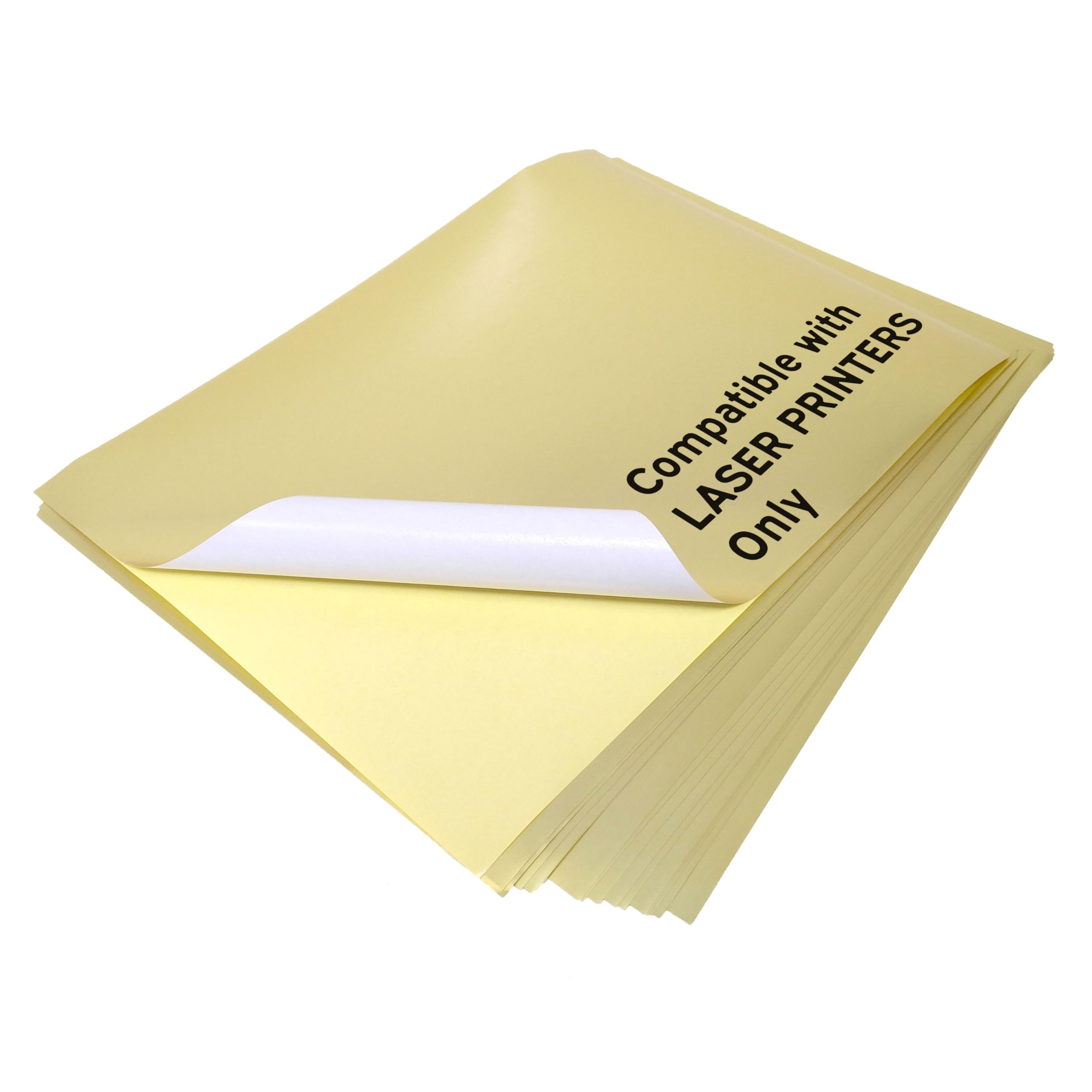 Evergreen Goods A4 10 Sheets Metallic Gold Sticker Paper | Self-Adhesive | Laser Printable Labels | Gold Sticky Paper for Silhouette Arts & Crafts Custom Packaging | Splashproof | for DIY Projects