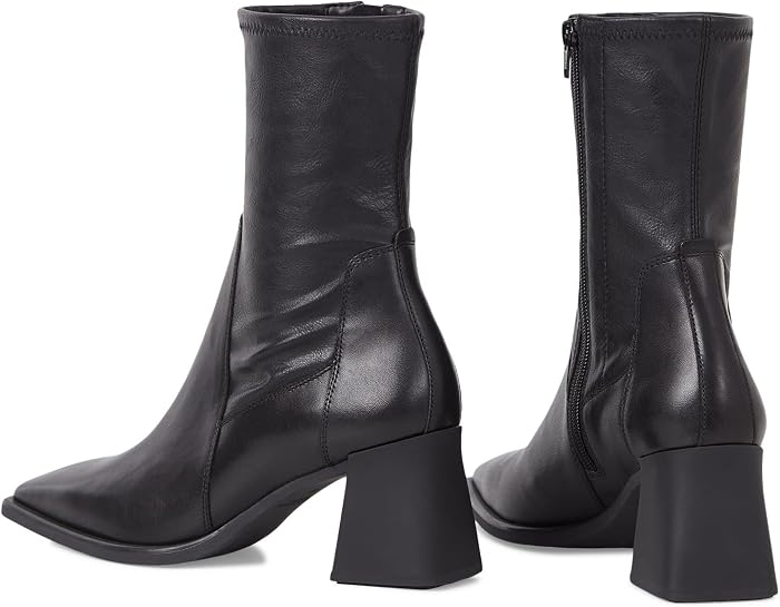 Женские ботинки Vagabond Shoemakers Hedda Leather Short Stretch Booties, цвет: Чёрный — фото 4