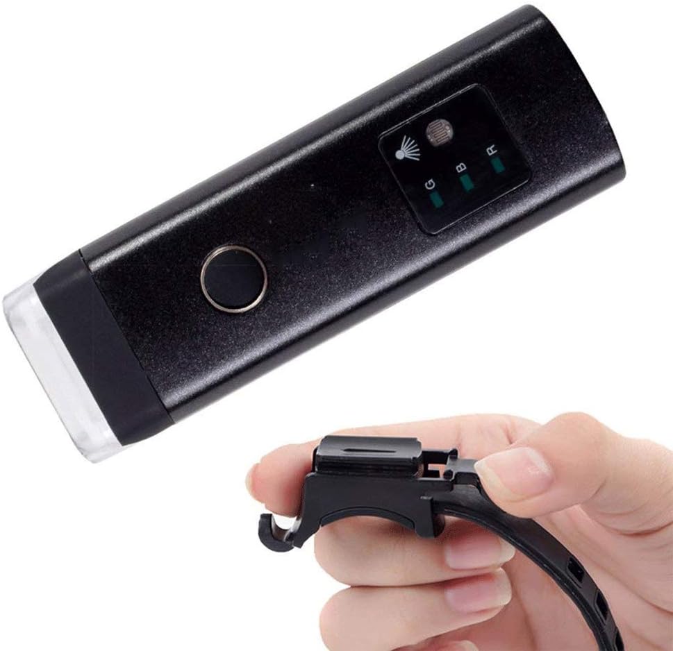 Bicycle Light-Bike Light,Compact, Durable, Waterproof– Secured Hard Mount, USB Rechargeable Headlight for Road, Mountain, Commuter Bicycles