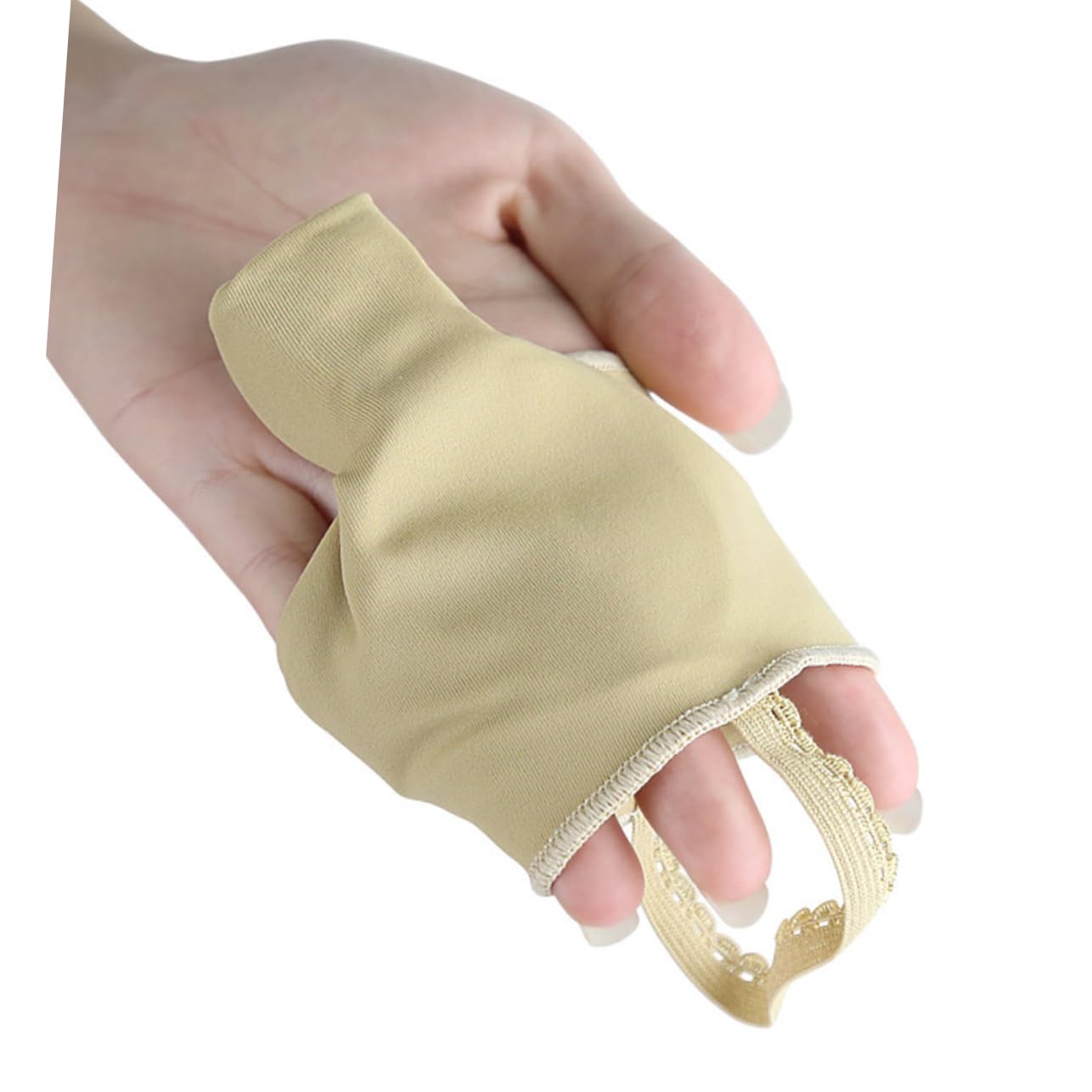 BESTYASH 1Pair Toe Straighteners for Hallux Khaki Comfortable Bunion Protector Breathable Moisture Wicking Toe Appliance for Women and Men Bunion Relief