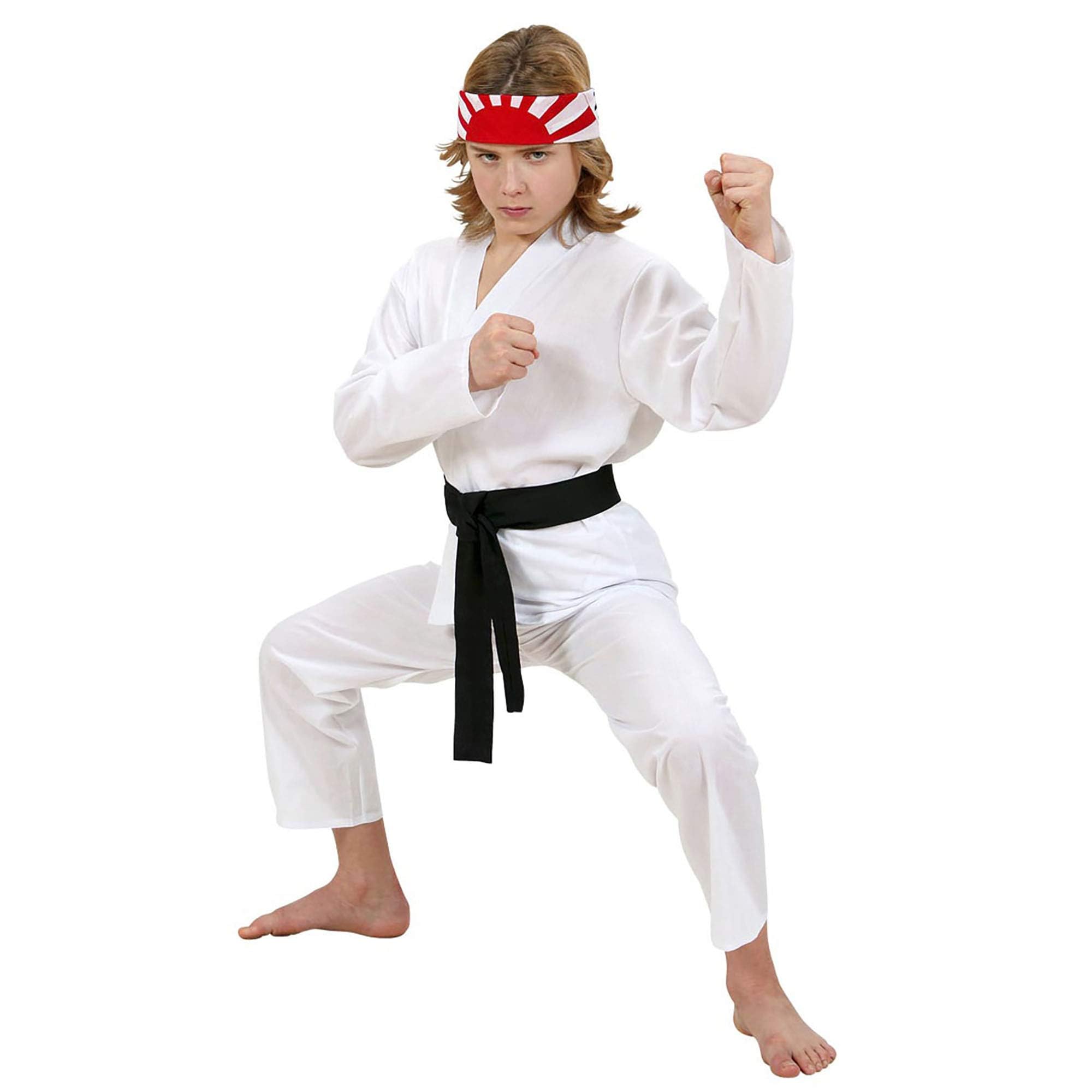 Children's Karate Kid Costume Small 5-7 yrs (128cm) for Oriental Chinese Fancy Dress