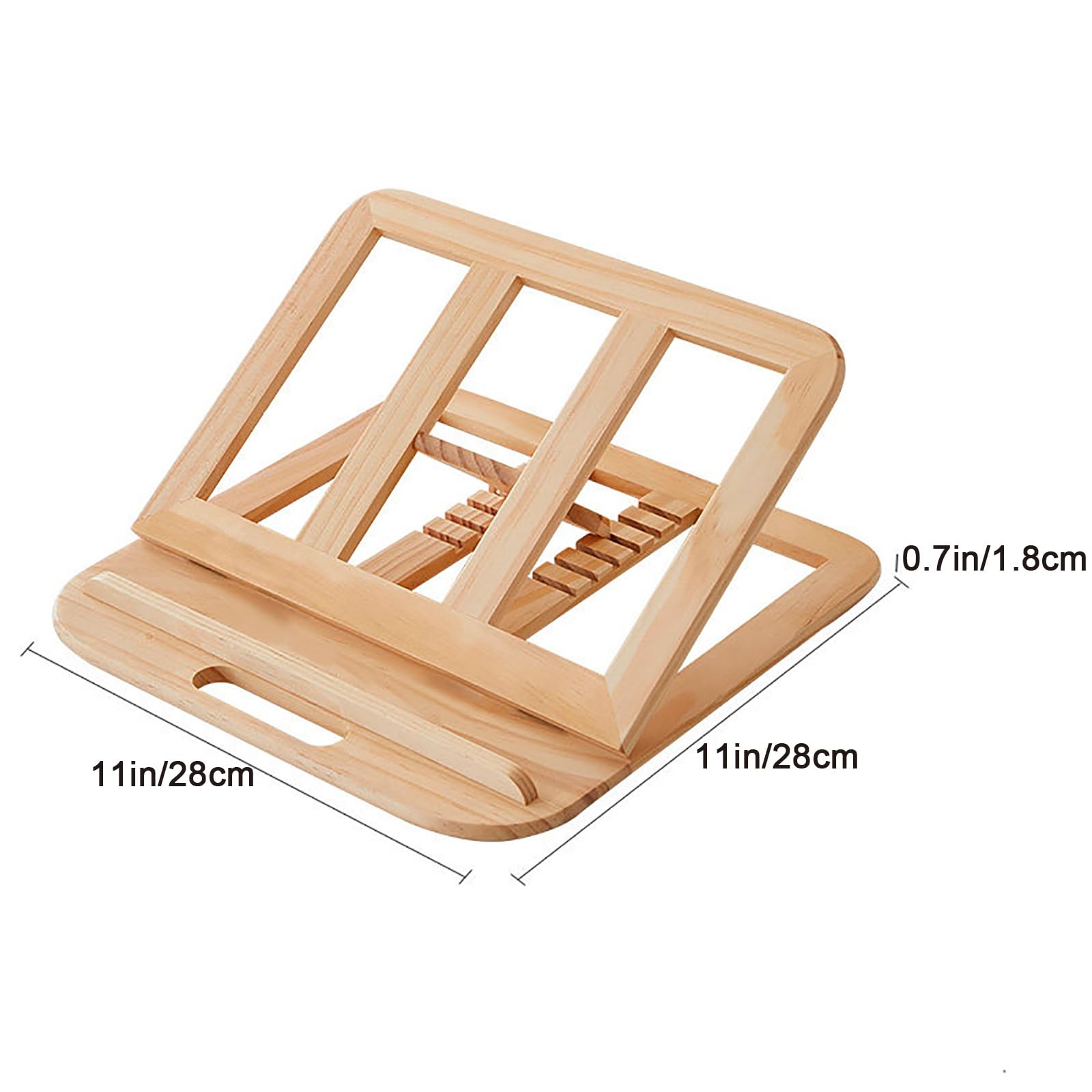 Supporto per laptop in legno beige regolabile in altezza pieghevole da scrivania supporto per laptop con design cavo portatile multi angolo ergonomico supporto per laptop per casa e ufficio