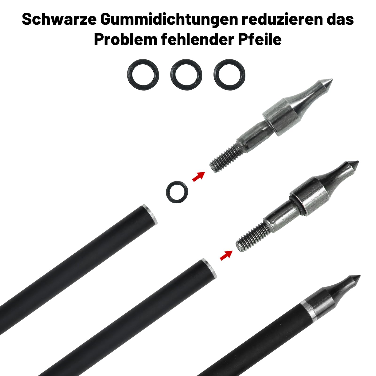 12 Stück 28-31 Zoll Bogenschießen Carbonpfeile Spine 500 Jagd Zielpfeile Mit Einschraubbaren Pfeilspitzen Für Compoundbogen Recurvebogen Jagdbogen Und Langbogen