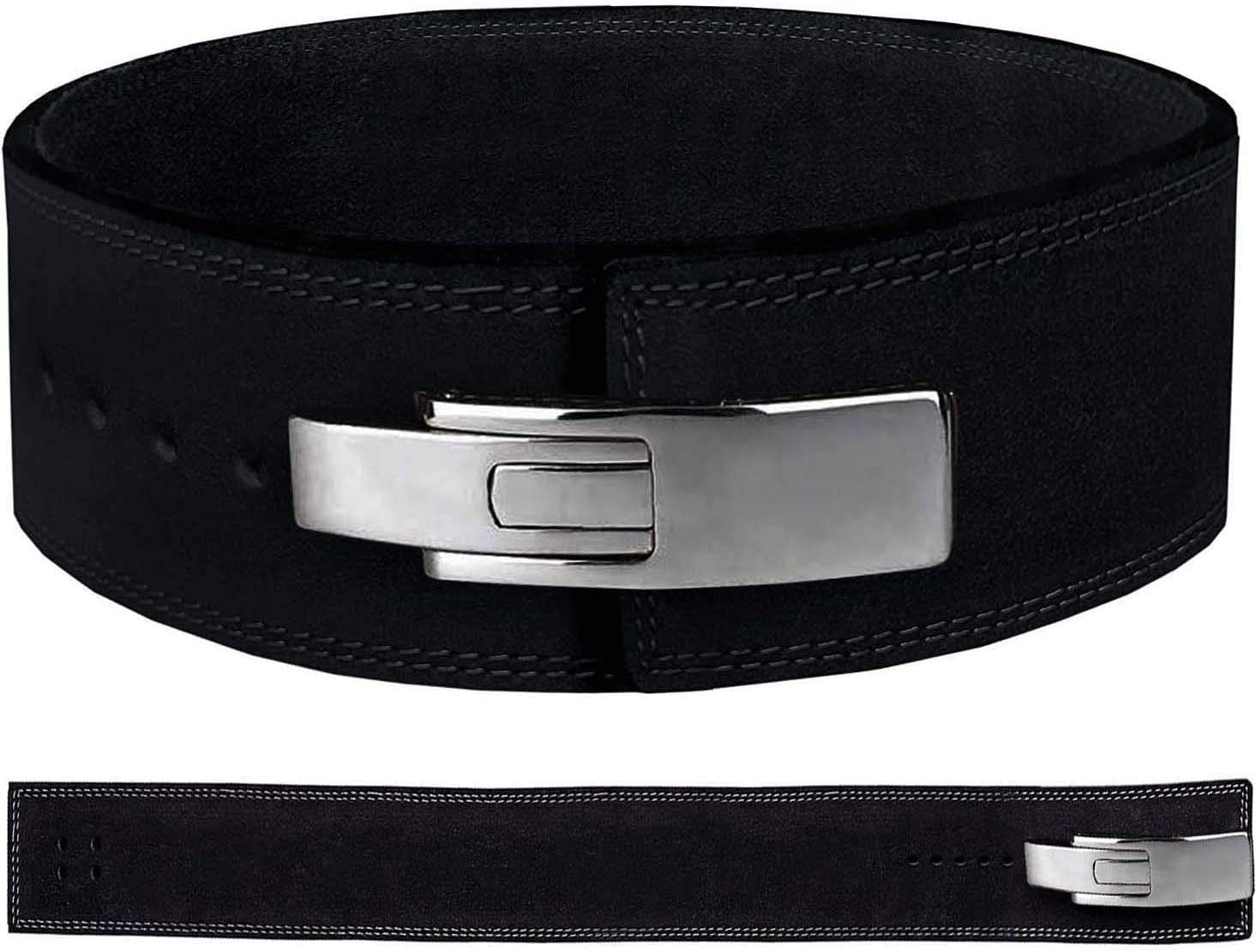 Royal Premium Gewichthebergürtel Lever Gürtel aus Rindsleder mit Schnalle, Weightlifting Lever Belt für Fitness Powerlifting Krafttraining Bodybuilding, mit 8.5cm / 10cm Höhe, Frauen und Männer