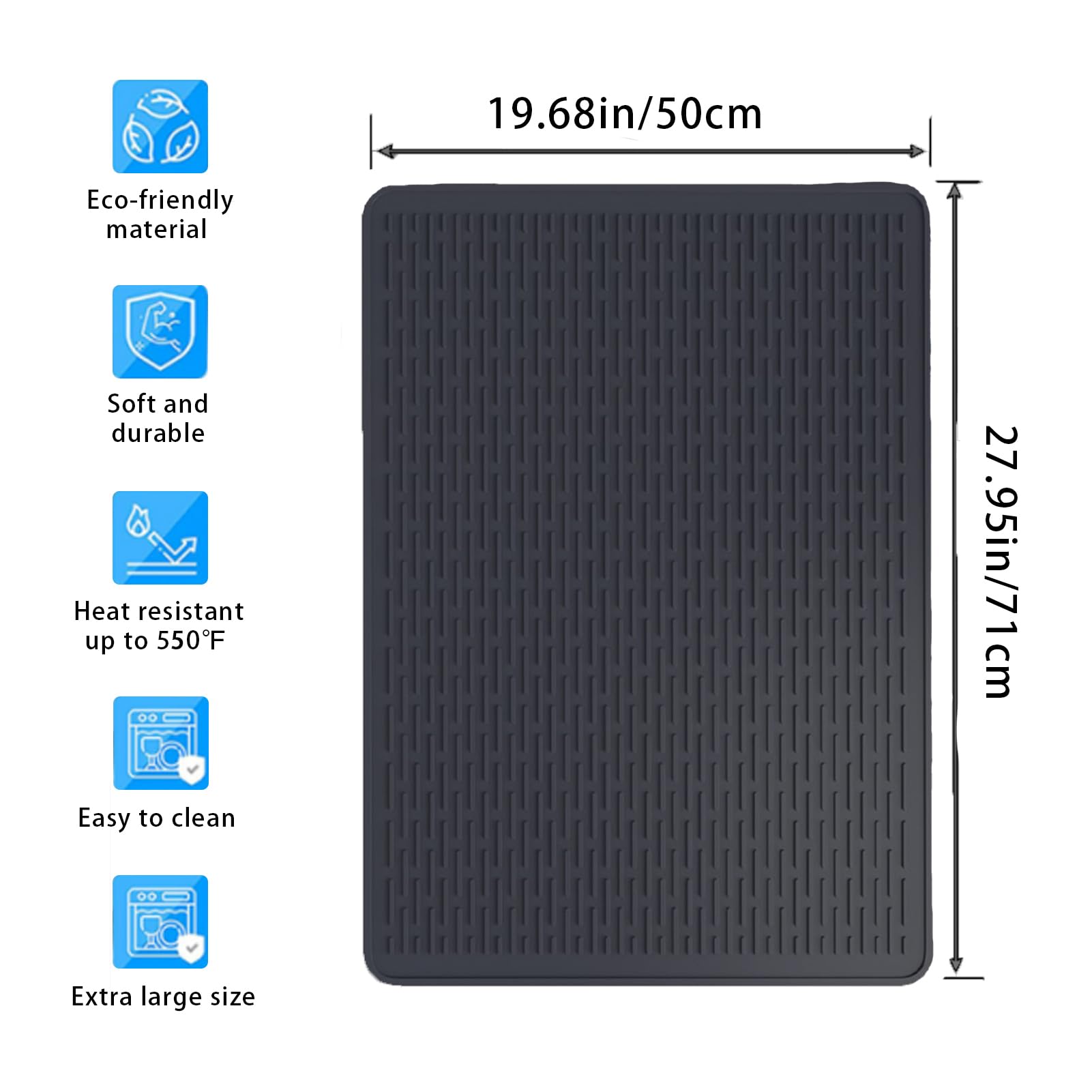 Tappetini Silicone Per Piano Cottura A Induzione - 5 Pezzi Anti-Graffio E Anti-Scadenza - Foto 6