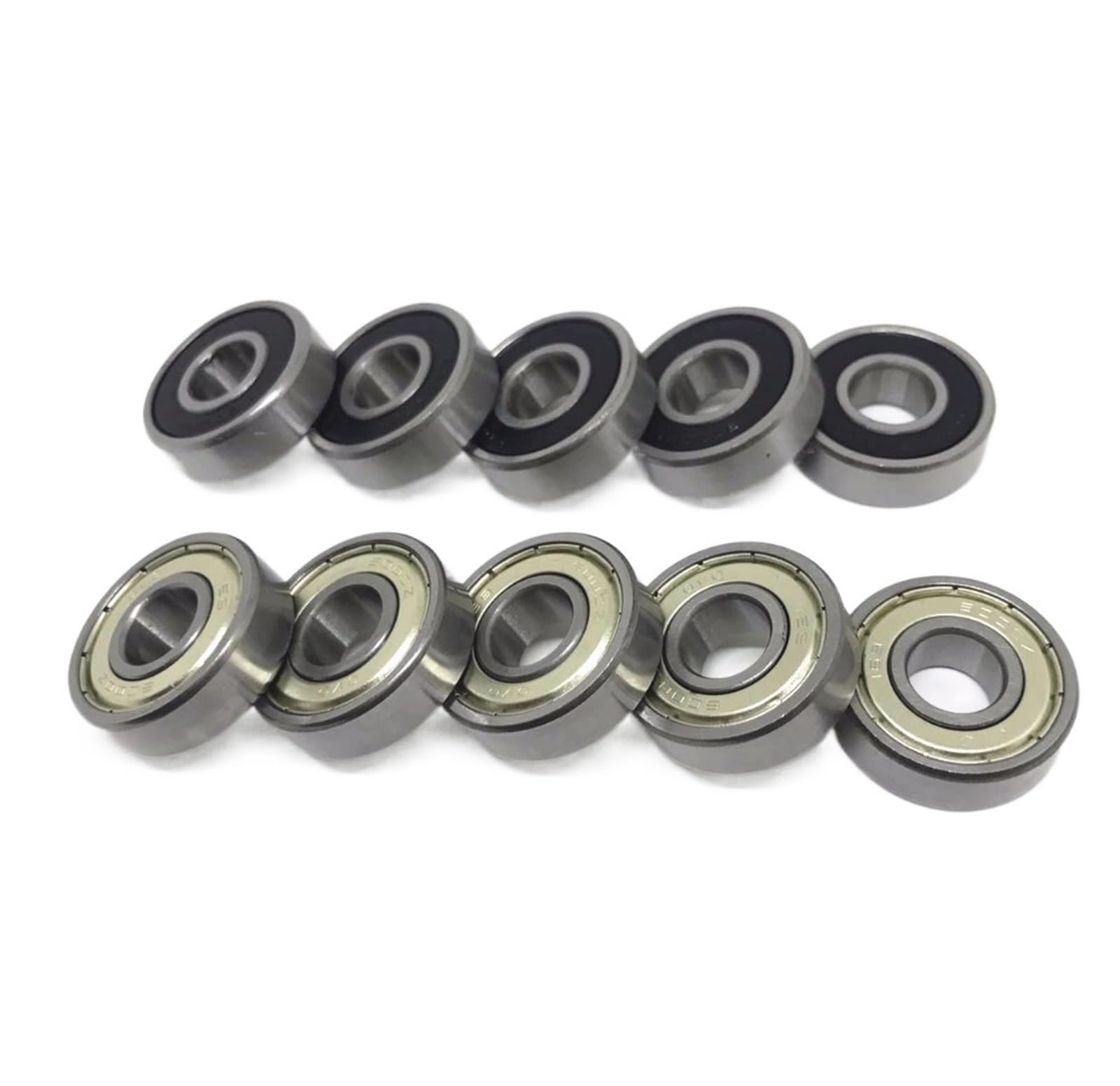 HYUJNAFZR Bimetal Seal Shield Micro deep Groove Bearing 2pcs 6205ZZ 6205-2RS 25x52x15mm Deep Groove Ball Bearing(6205ZZ)