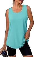 WIHOLL Women's Summer Workout Tank Tops - Breathable Sleeveless Athletic Shirts for Gym, Yoga, Beach & Casual Wear