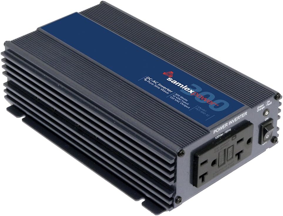 PST-300-12 - Aftermarket Replacement Samlex 300w Pure Sine Wave Inverter - 12v Compatible with Samlex America