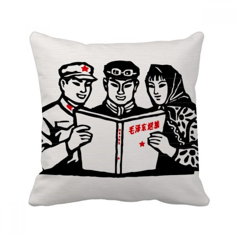 Coussin Mao Zedong Soldat Chinois pour sublimer l'ambiance de votre canapé de salon rétro