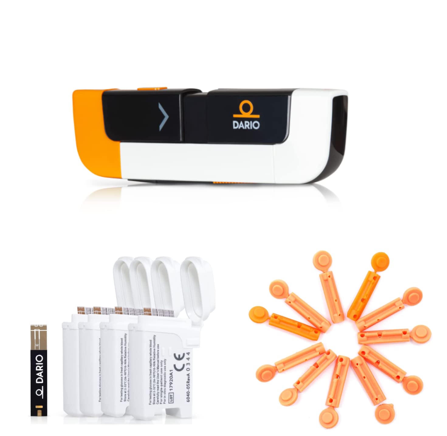 Buy Dario Bundle Glucose Monitor ANDROID,100 Test Strips & 100 Lancets