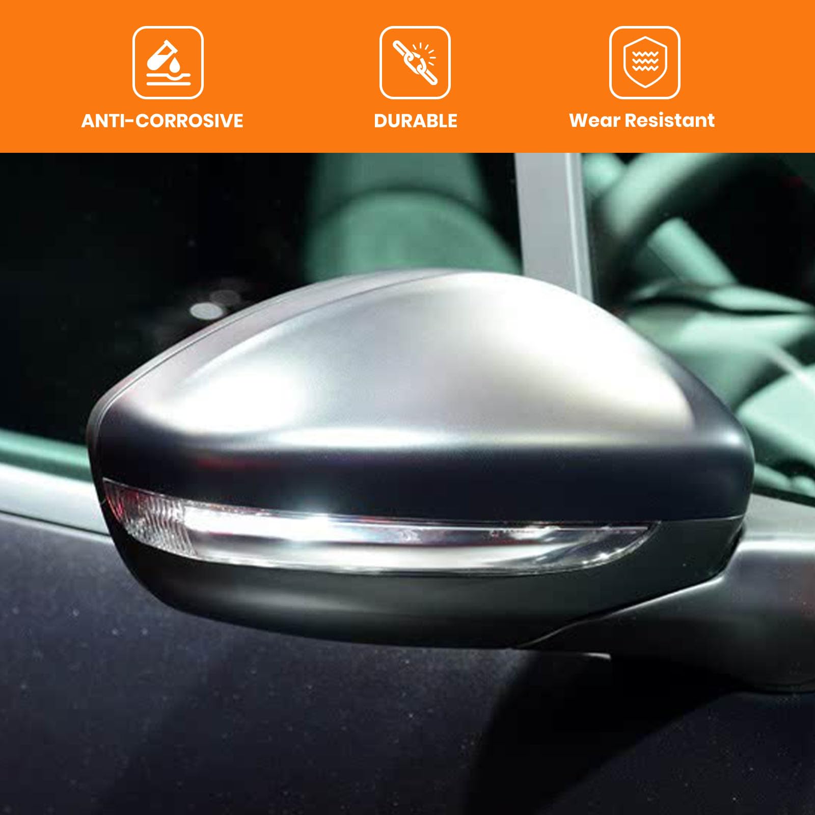 Copertura per specchietto laterale, indicatore di direzione, adatto per Peugeot 2008/208 2012-2019 per Citroen C3 2017-2024 (lato destro)