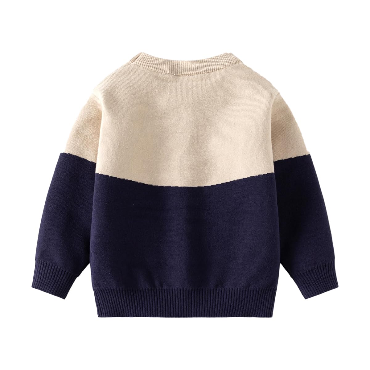 Suéter de Punto para Niño Pequeño Lindo Jersey de Cuello Redondo Blusa de Manga Larga con Estampado Animal Sudadera Cálida para Niños
