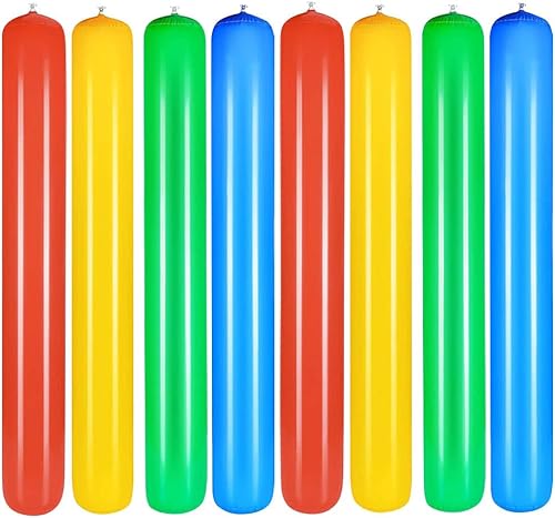 Miniatura 6 de Palos inflables para piscina de 41.3 pulgadas, fideos inflables coloridos de PVC, juegos de agua al aire libre, juguete para piscina, flotador,