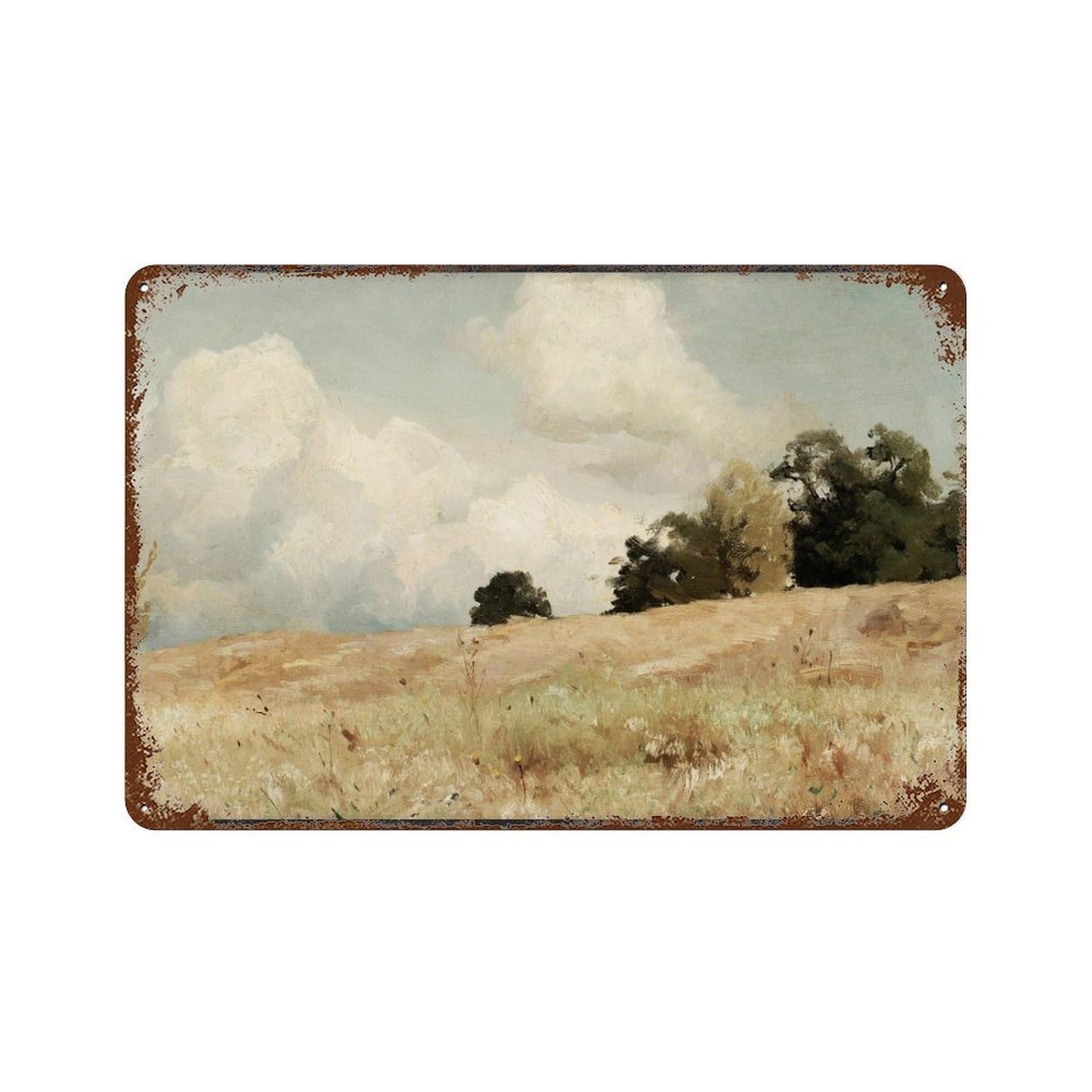 xiaoxiaoshen Cornfield by Gustaf Rydberg Wall Decor Art Metal Tin Poster Modern Home Decor Art Home Bar Shop Decorations Vintage Sign 20x30cm
