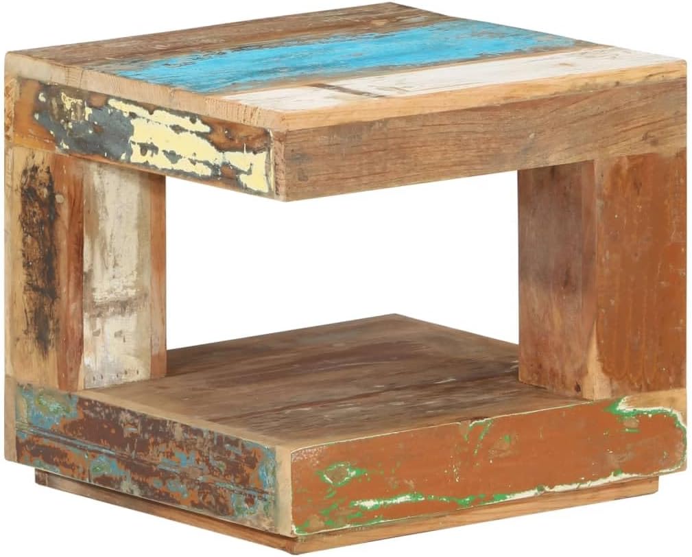 vidaXL Coffee Table, Accent Side Table, Couch Sofa Table for Home Living Room, Center End Table, Farmhouse Style, Solid Wood Reclaimed