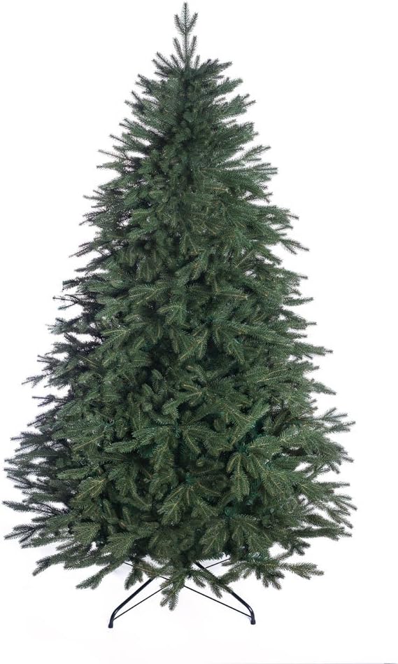 CHRISTMAS TREE New Boxed Traditional Forest Green Luxury TREE (Alpine Spruce, 220 cm)