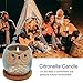 Kinforse Citronella Candles Outdoor Gift Ideas for Women, 6x3.5oz Novelty Owl Soy Candles for Gift Sets Women, Aromatherapy Candles Bulk for Garden, Porch, Outdoor Patio Décor