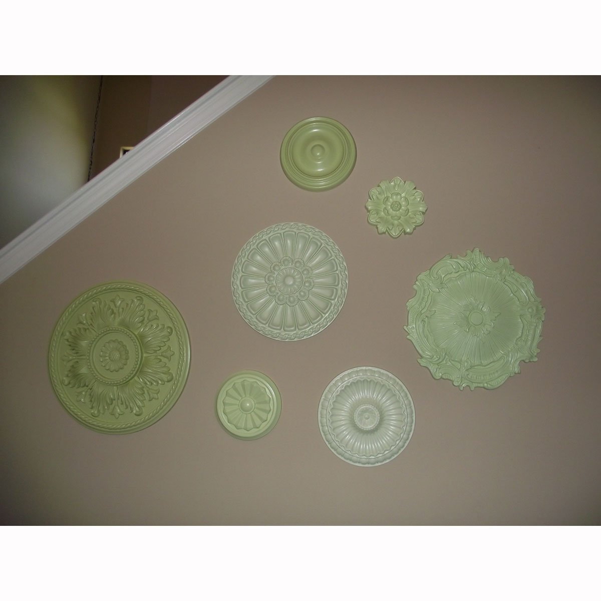 16 3/4"OD x 3 1/2"ID x 1 3/8"P Plymouth Ceiling Medallion, Two Piece (Fits Canopies up to 3 1/2") — Amazon image 4
