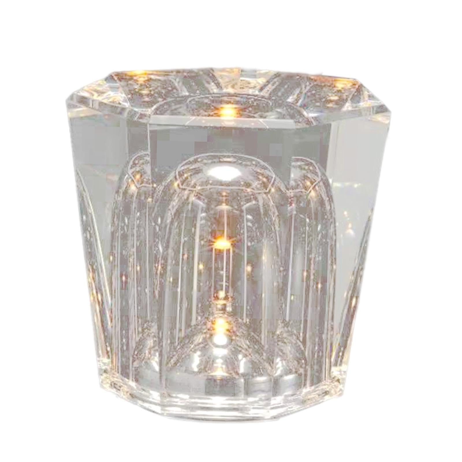Fenteer Lampada da Tavolo con Luce Notturna, Lampada da Tavolo con Illuminazione Ambientale, Lampada da Tavolo con Cristallo, Lampada da Tavolo per Inaugurazi, Stile a