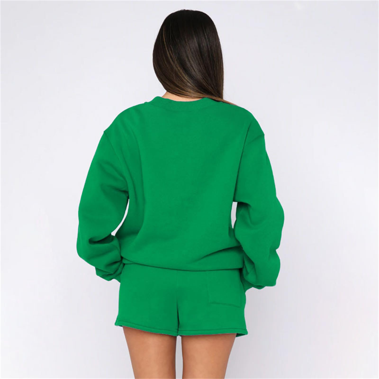 Suncolour Completo da Donna in Due Pezzi Felpa Pullover e Pantaloni da Jogging Tuta Calda Set di Tute Casual