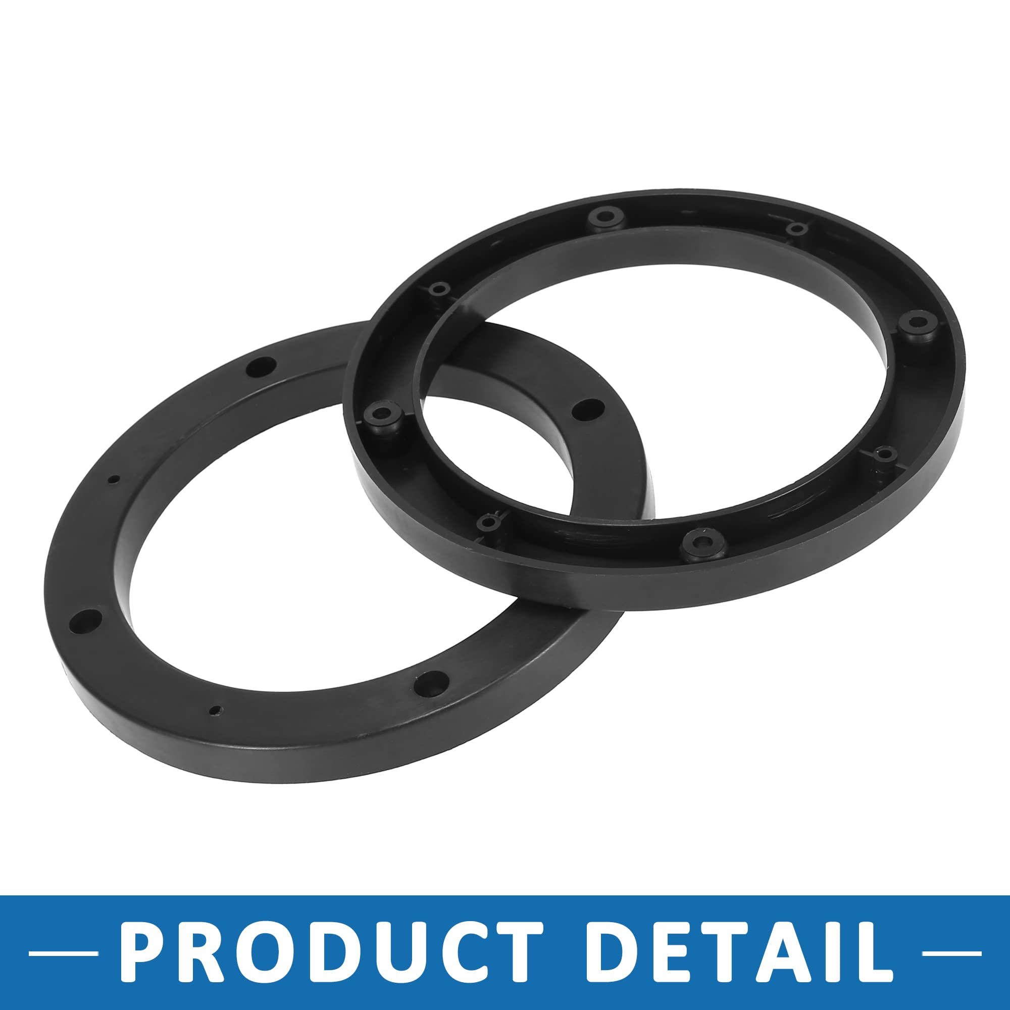 Anneaux Universels Haut-Parleurs AERZETIX Ø165mm - Lot De 2 En MDF 12mm - Pour Auto, Sonorisation