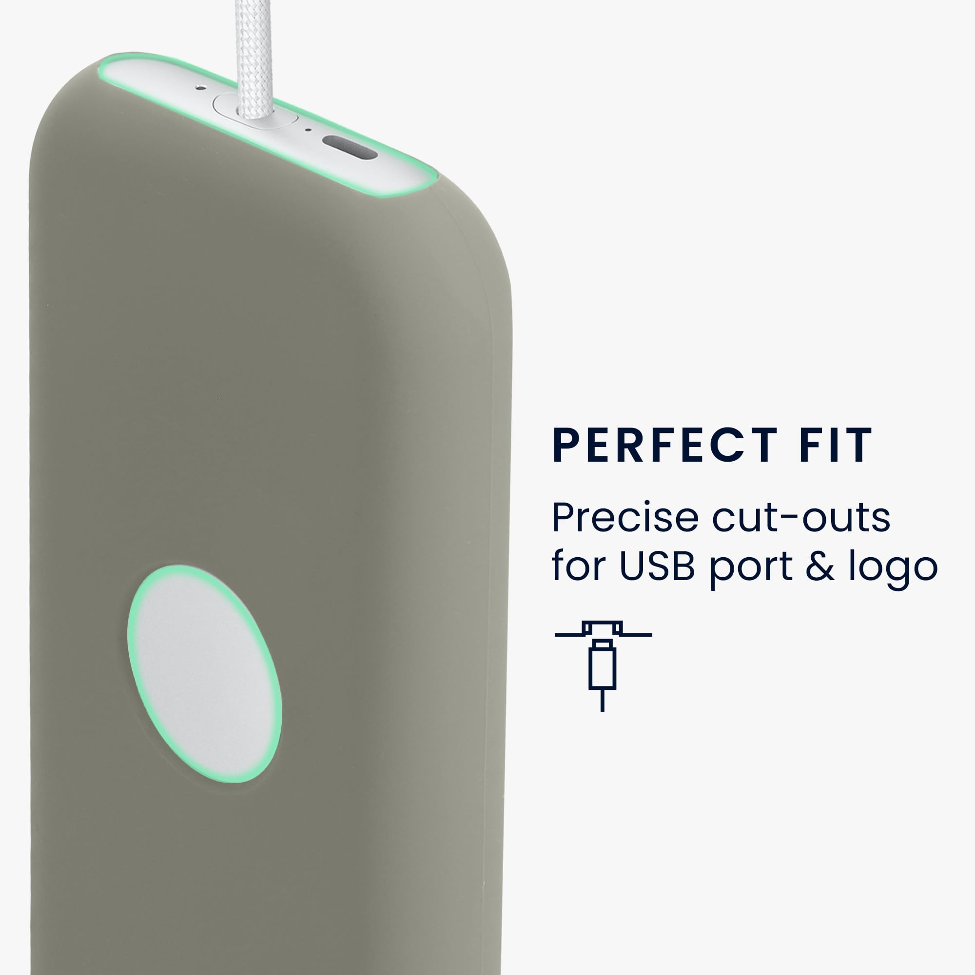 kwmobile Etui kompatybilne z Apple Vision Pro etui na baterie - silikonowy pokrowiec ochronny - szare