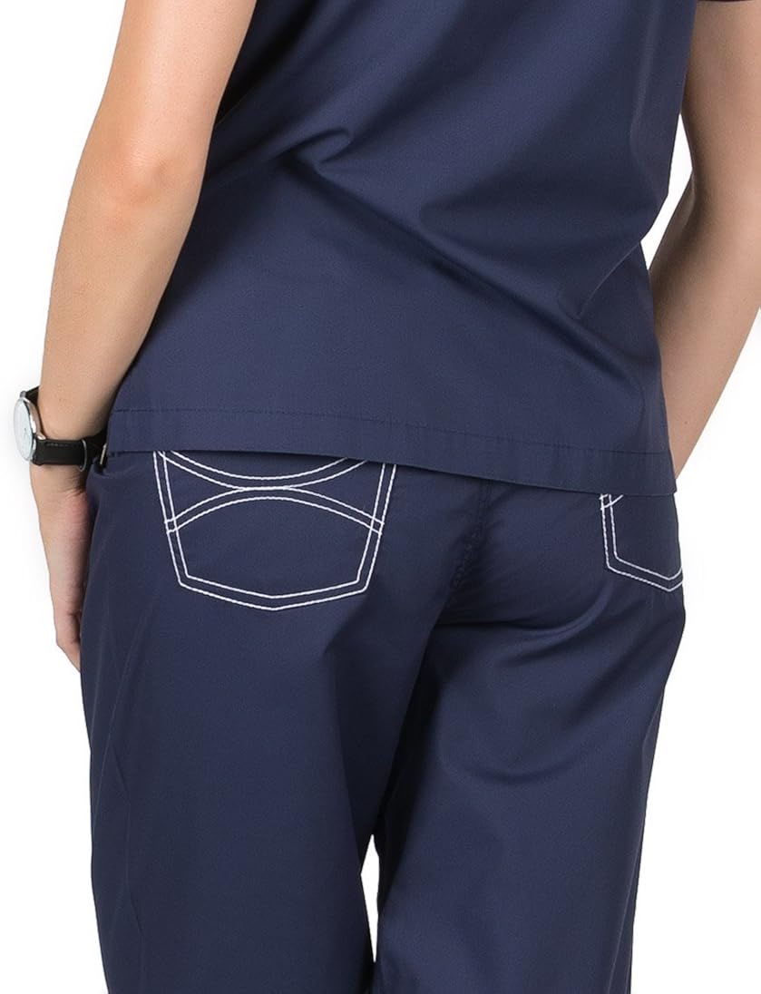 Miniatura 2 de Azul cielo Scrubs azul marino Shelby Scrub Bottoms
