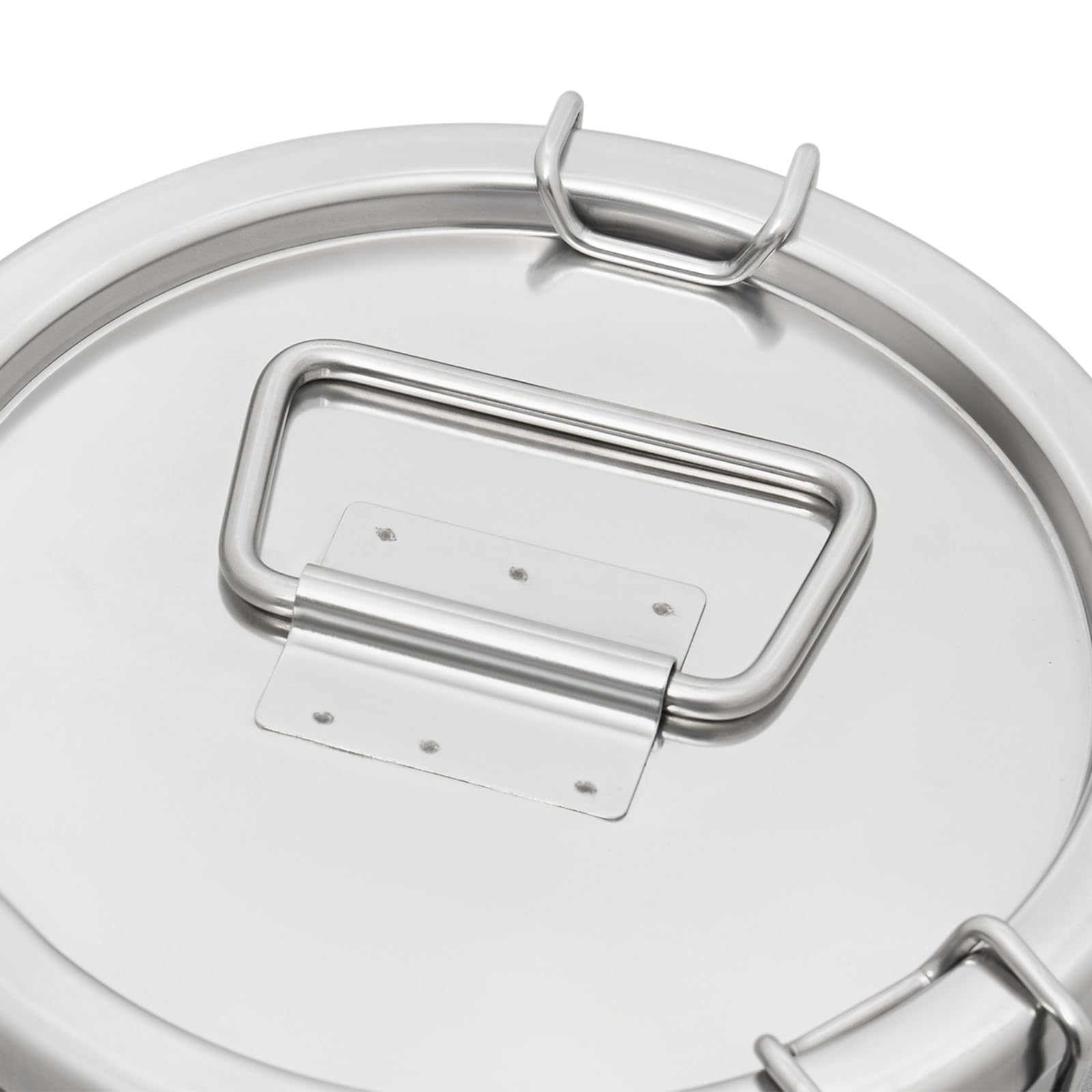 Contenitore per latte in polvere, 10 l/2,64 Gallon, con coperchio di chiusura, utilizzabile con una sola mano, in acciaio inox