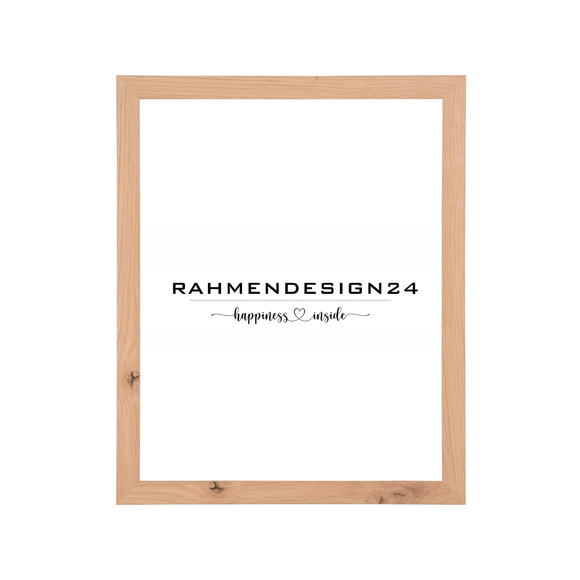 Bilderrahmen Puzzlerahmen | Eiche Natur 50x70cm (PUZZLEFORMAT) | Acrylglas ANTIREFLEX/ENTSPIEGELT | Galerierahmen Wechselrahmen Deko Wandrahmen Tischrahmen