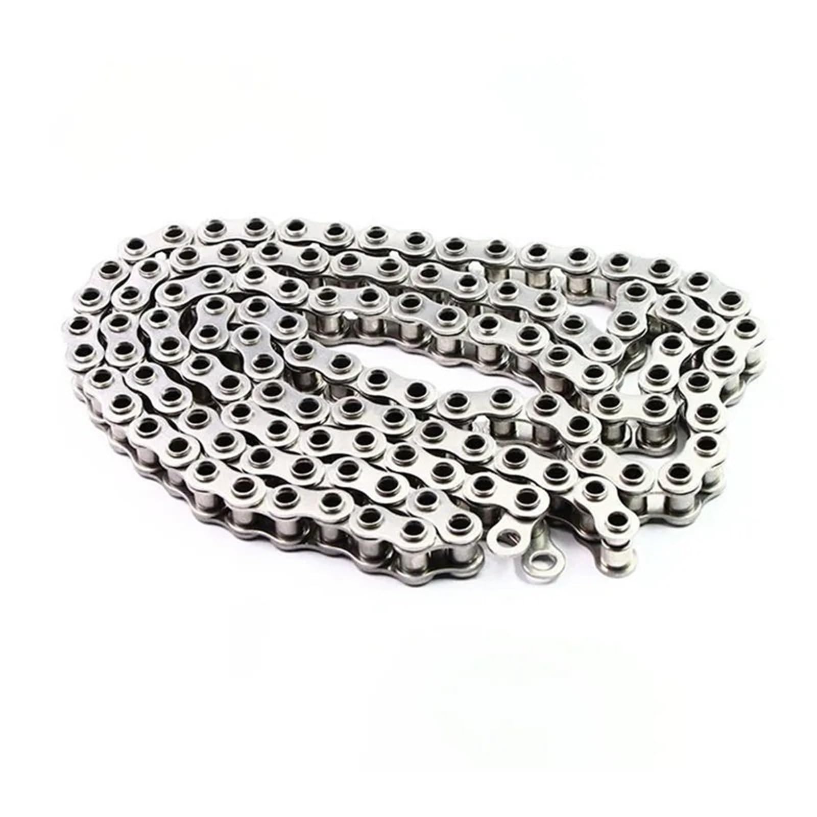 Rollenkette Aus Kohlenstoffstahl 1/1,5 Meter Hohlbolzenkette 06B/08B/10A/12A 304 Edelstahl-Rollenkette mit kurzer Teilung for industrielle Getriebe-Hohlkette((12A-1)-1Meter)