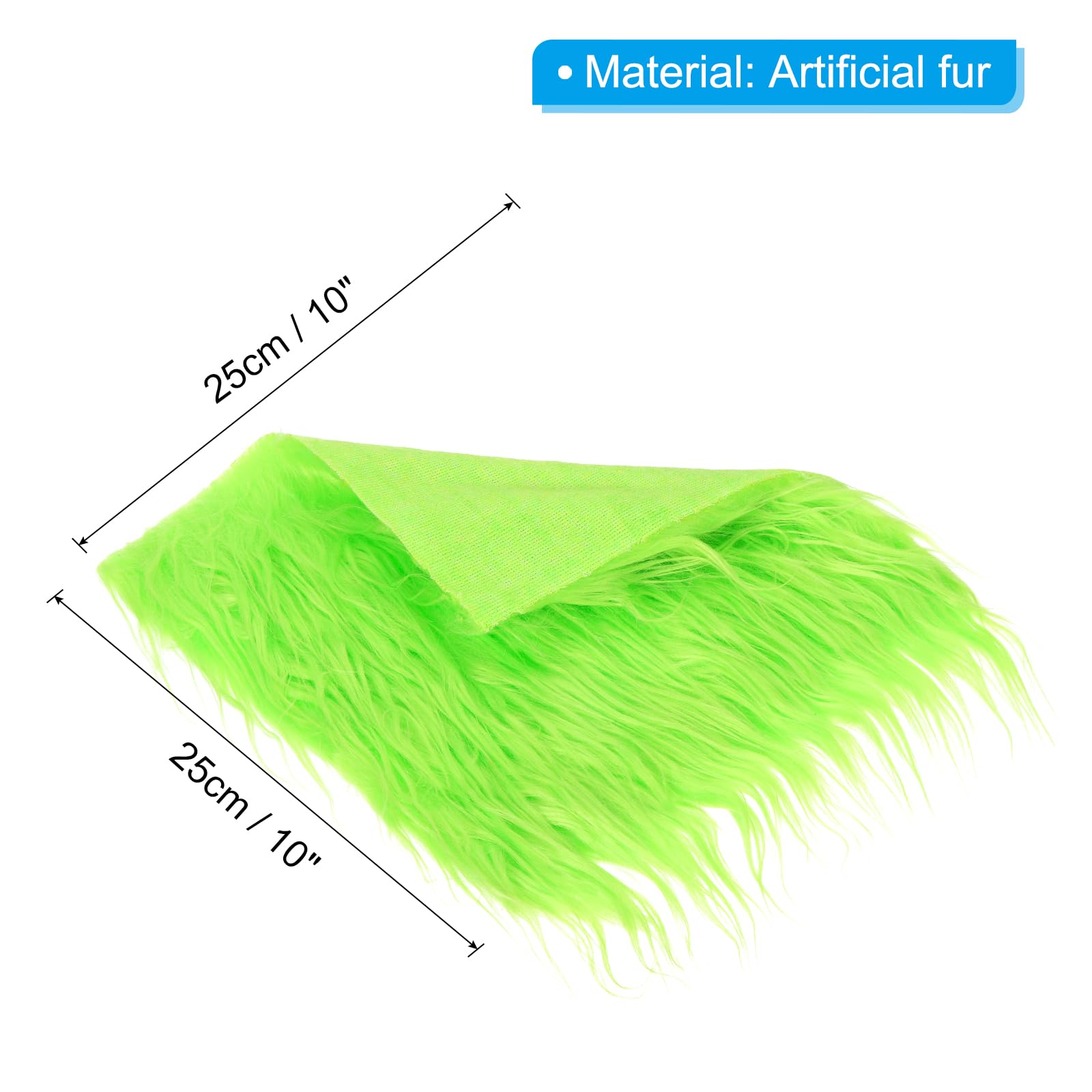 PATIKIL Plush Faux Fur Fabric Square - Image 2