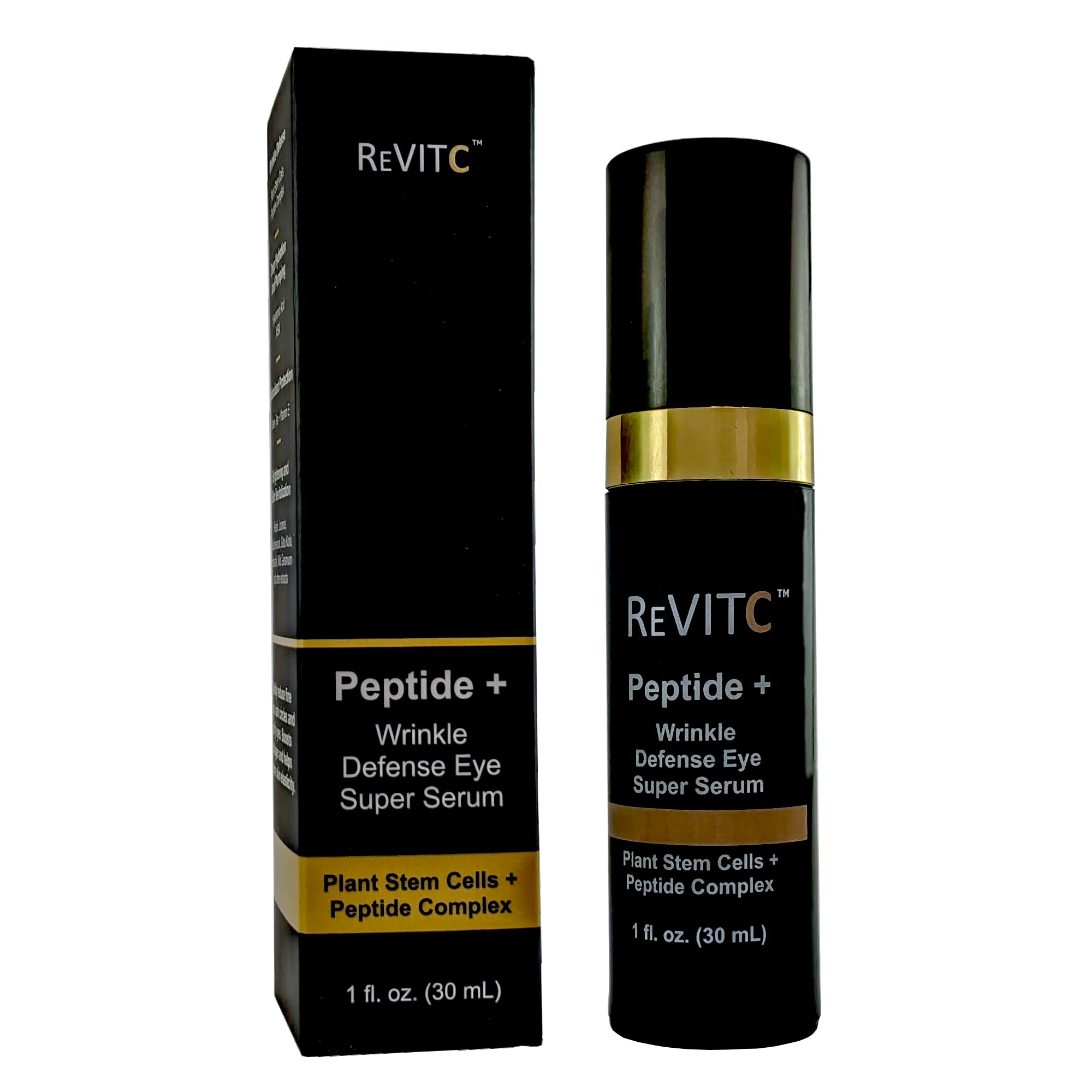 FlexiNailReVitC Peptide + Wrinkle Defence Eye Super Serum for Face and Neck with Plant Stem Cells, Peptide Complex, MSM, and much more.
