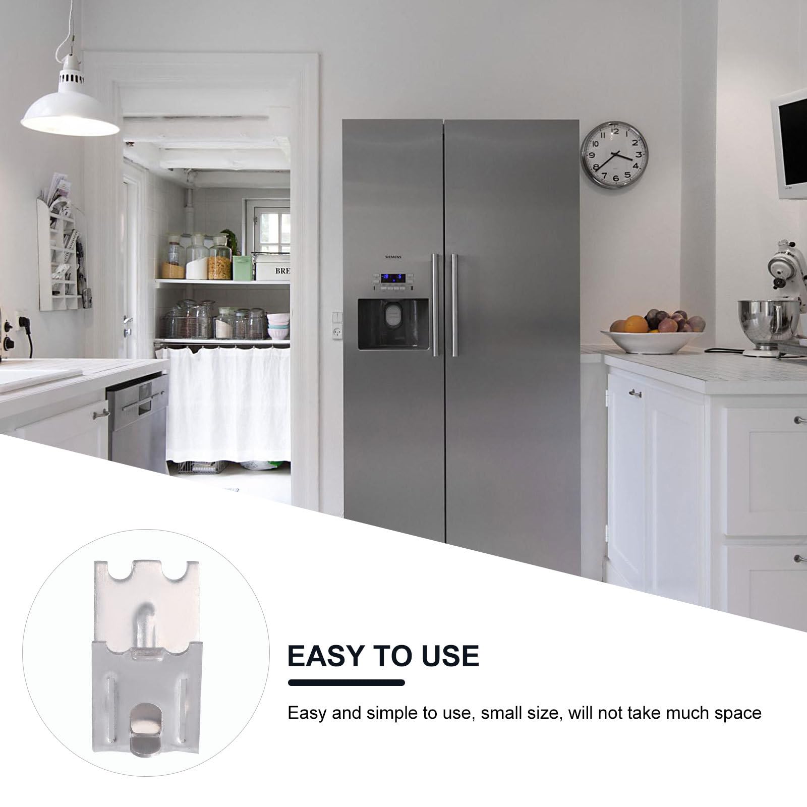 OSALADI Supports pour Étagères de Réfrigérateur et Congélateur en Acier Inoxydable, Lot de 20 Clips Résistants pour Usage Cuisine et Cave à Vin