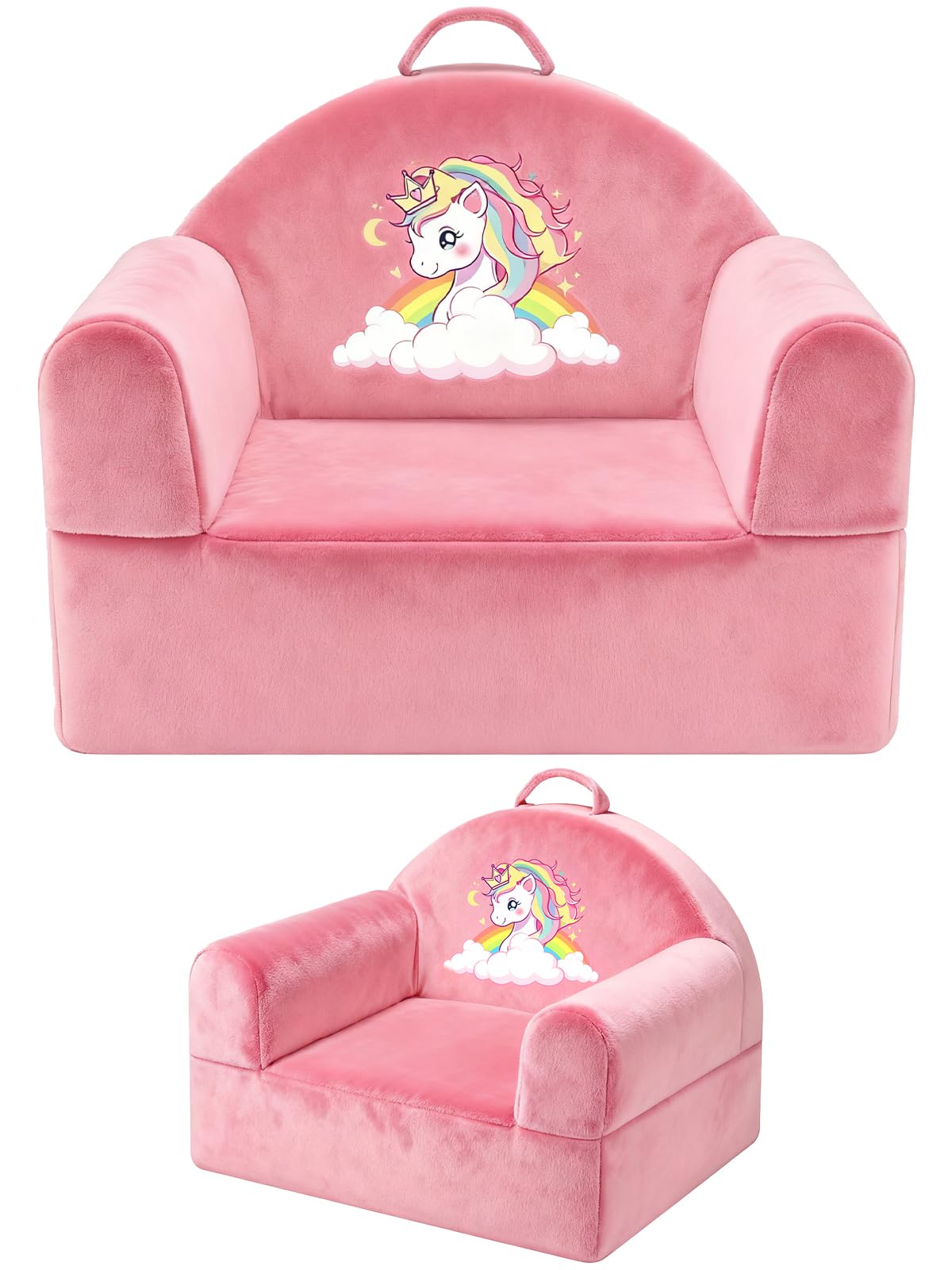Chairs Comfy sillones Unicorn Design Single Sofa